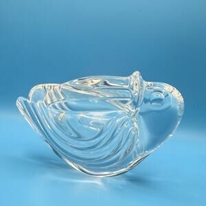 Steuben Toucan Paperweight • Signed • Vintage Crystal Art Glass Figurine